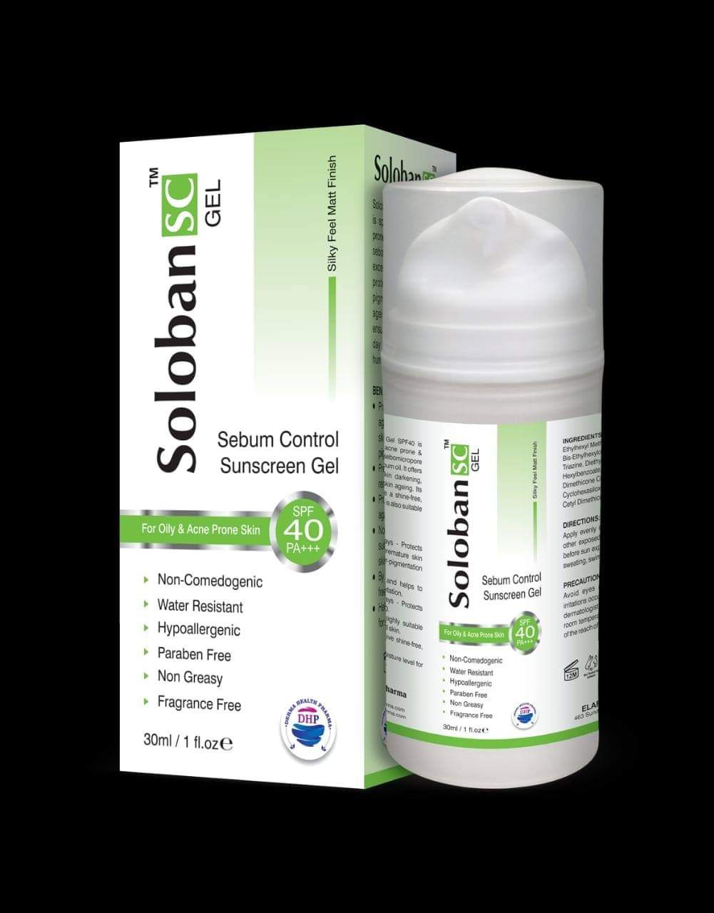 Derma Health Pharma Soloban Sebum Control Gel Spf 40 Pa+++