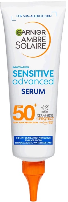 Garnier Serum (Explained) 50+ ingredients Advanced Solaire Ambre SPF Sensitive