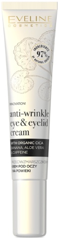 Eveline Organic Gold Anti-wrinkle Eye & Eyelid Cream | with Cica