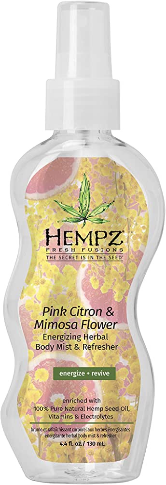 Hempz Fresh Fusions Pink Citron & Mimosa Flower Energizing Herbal Body Mist & Refresher