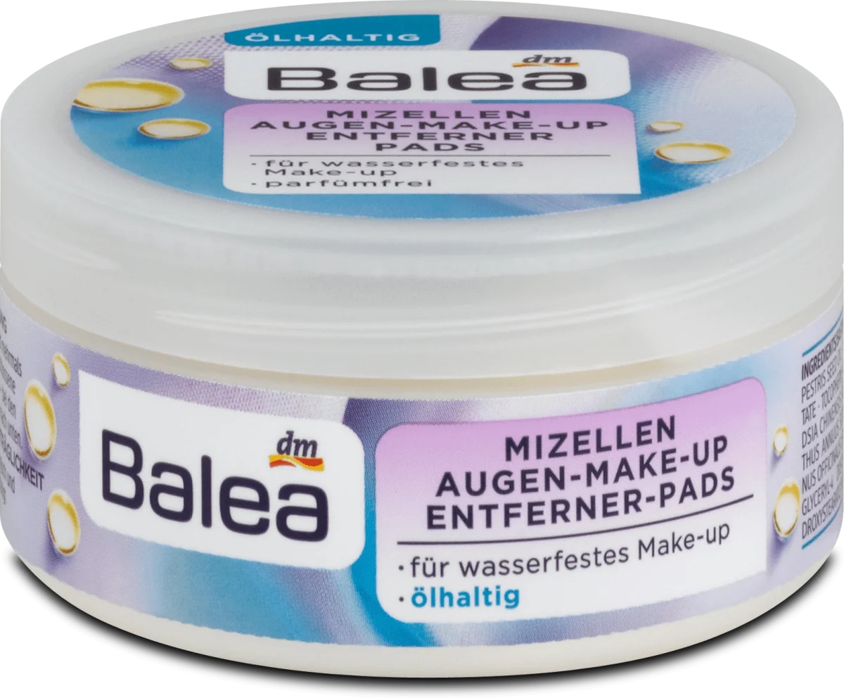 Balea Mizellen Augen-Make-Up Entferner-Pads For Waterproof Makeup