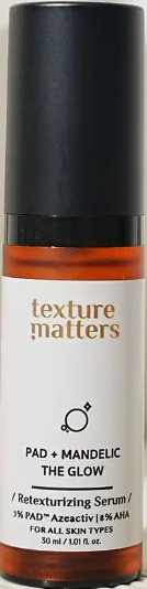 texture matters Pad + Mandelic The Glow Retexturizing Serum