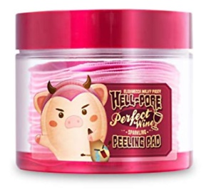 Elizavecca Milky Piggy, Hell-Pore, Perfect Wine Sparkling Peeling Pad