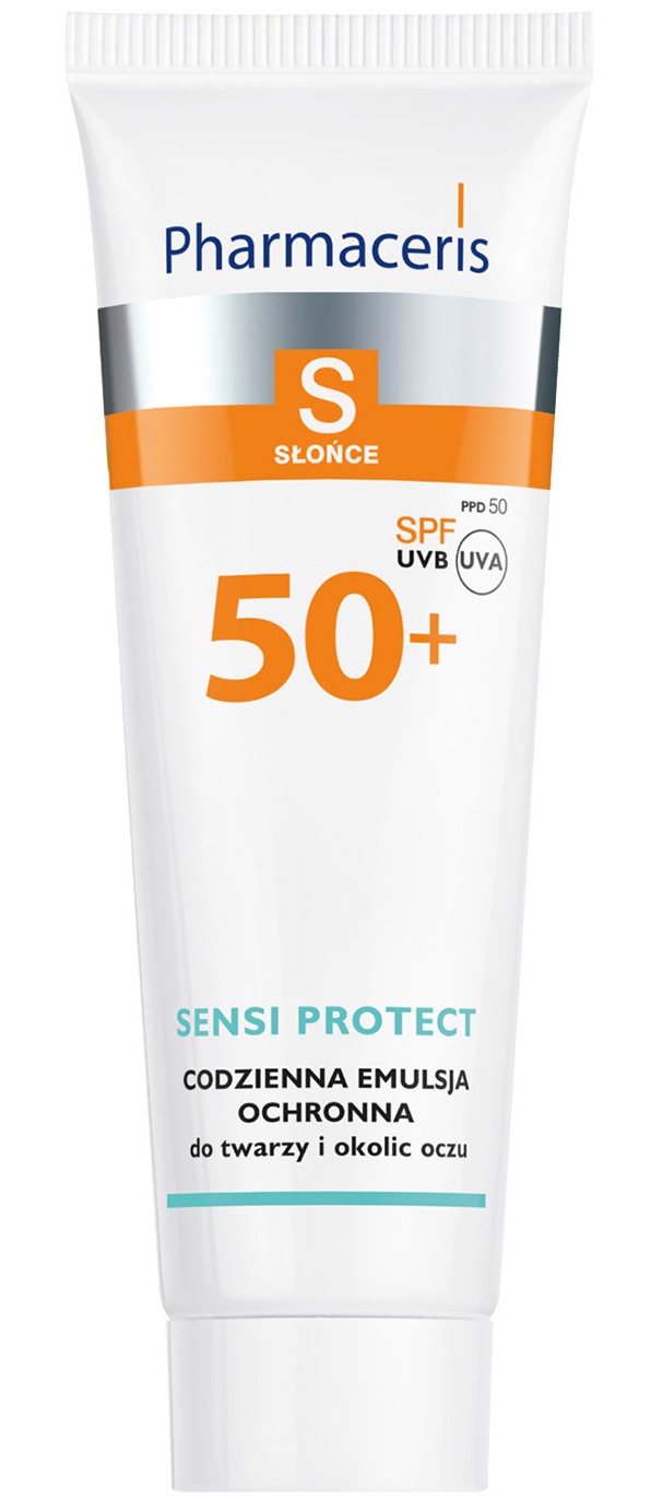 Pharmaceris S Sensi Protect, Codzienna Emulsja Ochronna Do Twarzy I Okolic Oczu SPF 50+ (PPD 50)