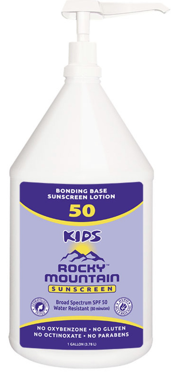 Rocky Mountain Sunscreen Kids Gallon Pump Spf50 Broad Spectrum