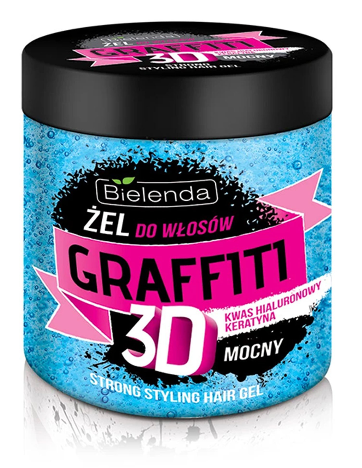 Bielenda Graffiti Hair Gel Strong Blue Jar