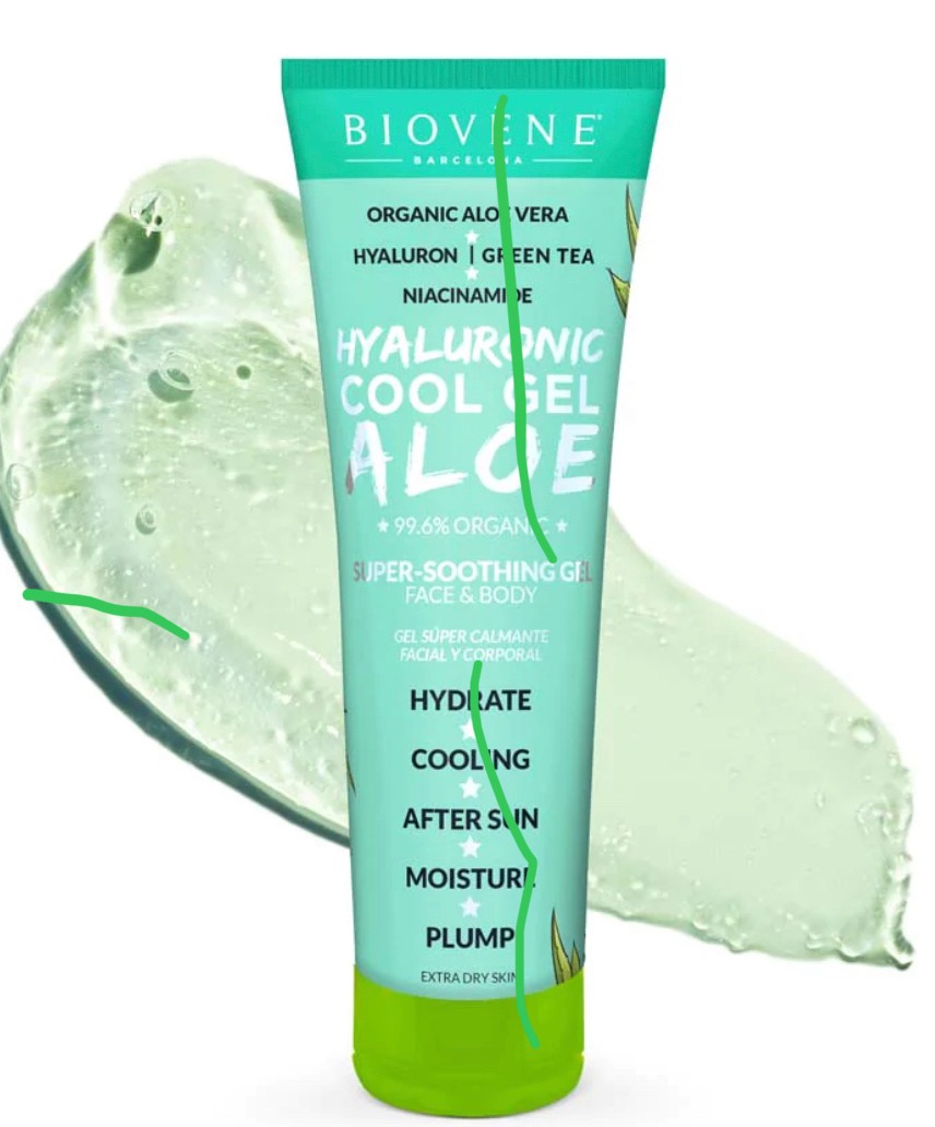 Biovene Hyaluronic Cool Gel Super-soothing Organic Aloe Vera Body Treatment