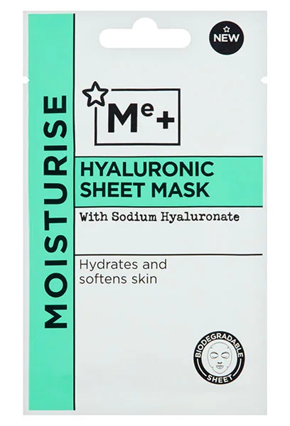 Superdrug Me+ Hyaluronic Acid Sheet Mask ingredients (Explained)