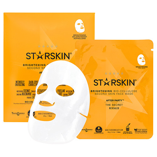 STARSKIN After Party Brightening Bio Cellulose Second Skin Face Mask