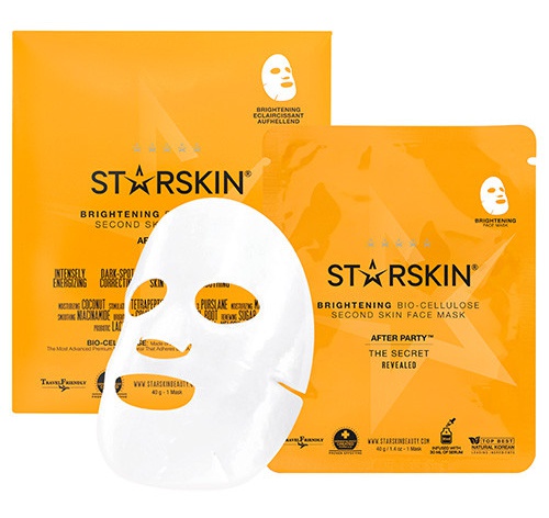 STARSKIN After Party Brightening Bio Cellulose Second Skin Face Mask