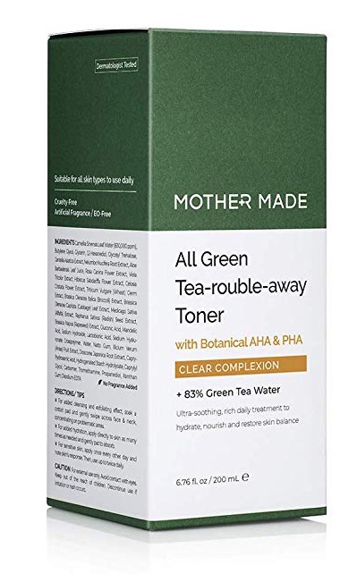 MOTHER MADE All Green Tea-Rouble-Away Face Toner