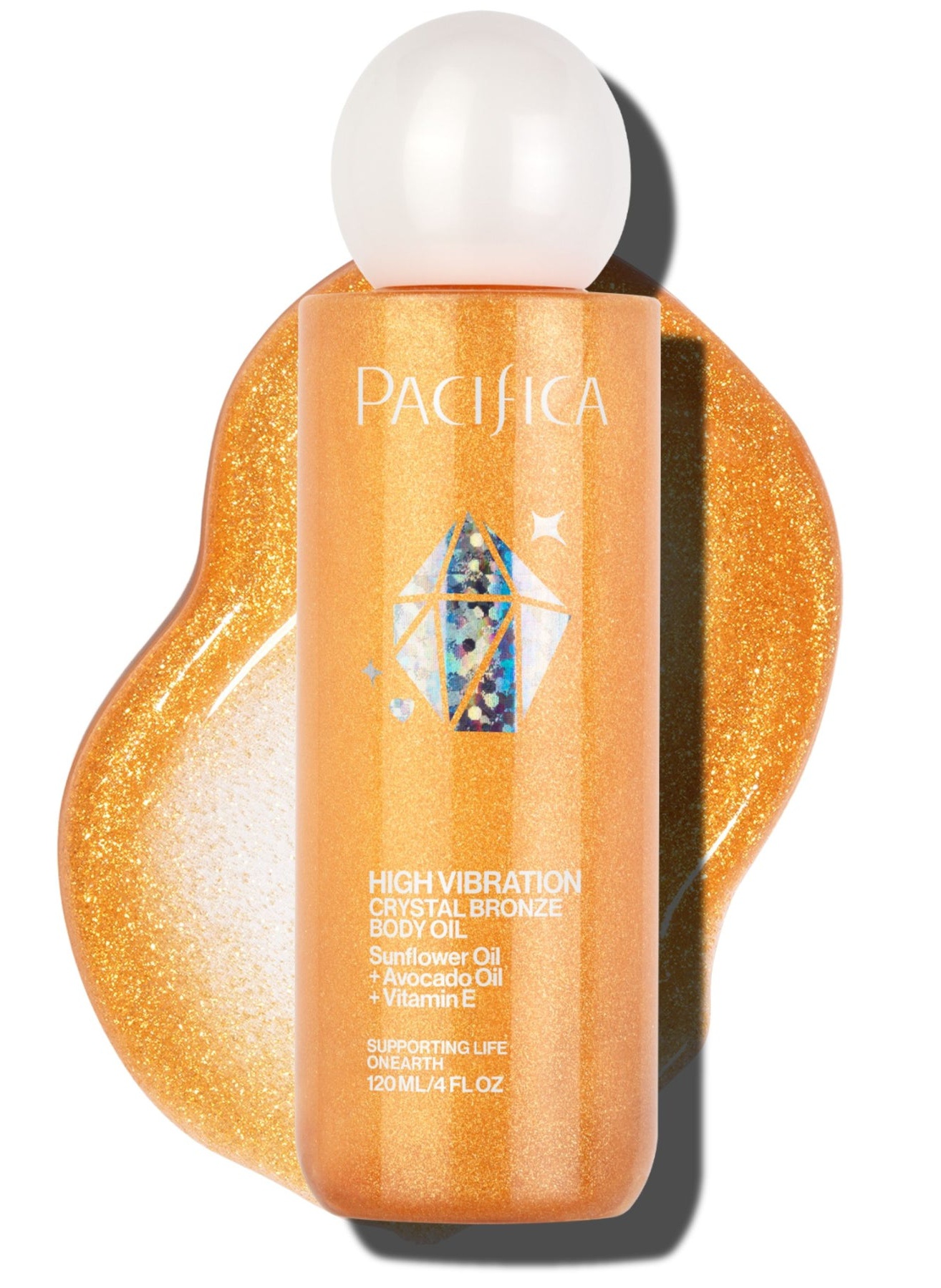 Pacifica High Vibration Crystal Bronze Body Oil