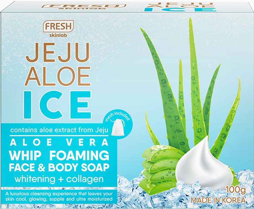 Fresh Skinlab Jeju Aloe Ice Whip Foaming Face & Body Soap