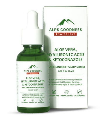 Alps Goodness Aloe Vera, Hyaluronic Acid & Ketoconazole Anti Dandruff Scalp Serum For Dry Scalp