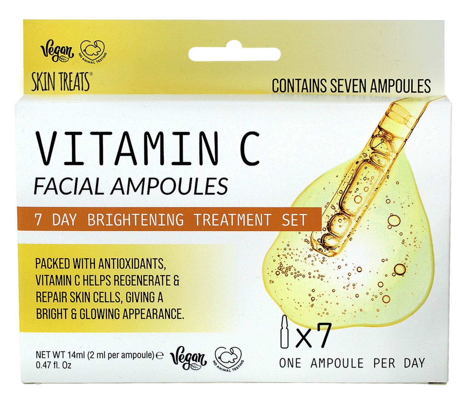 Skin Treats Vitamin C Facial Ampoules - 7 Day Brightening Treatment Set