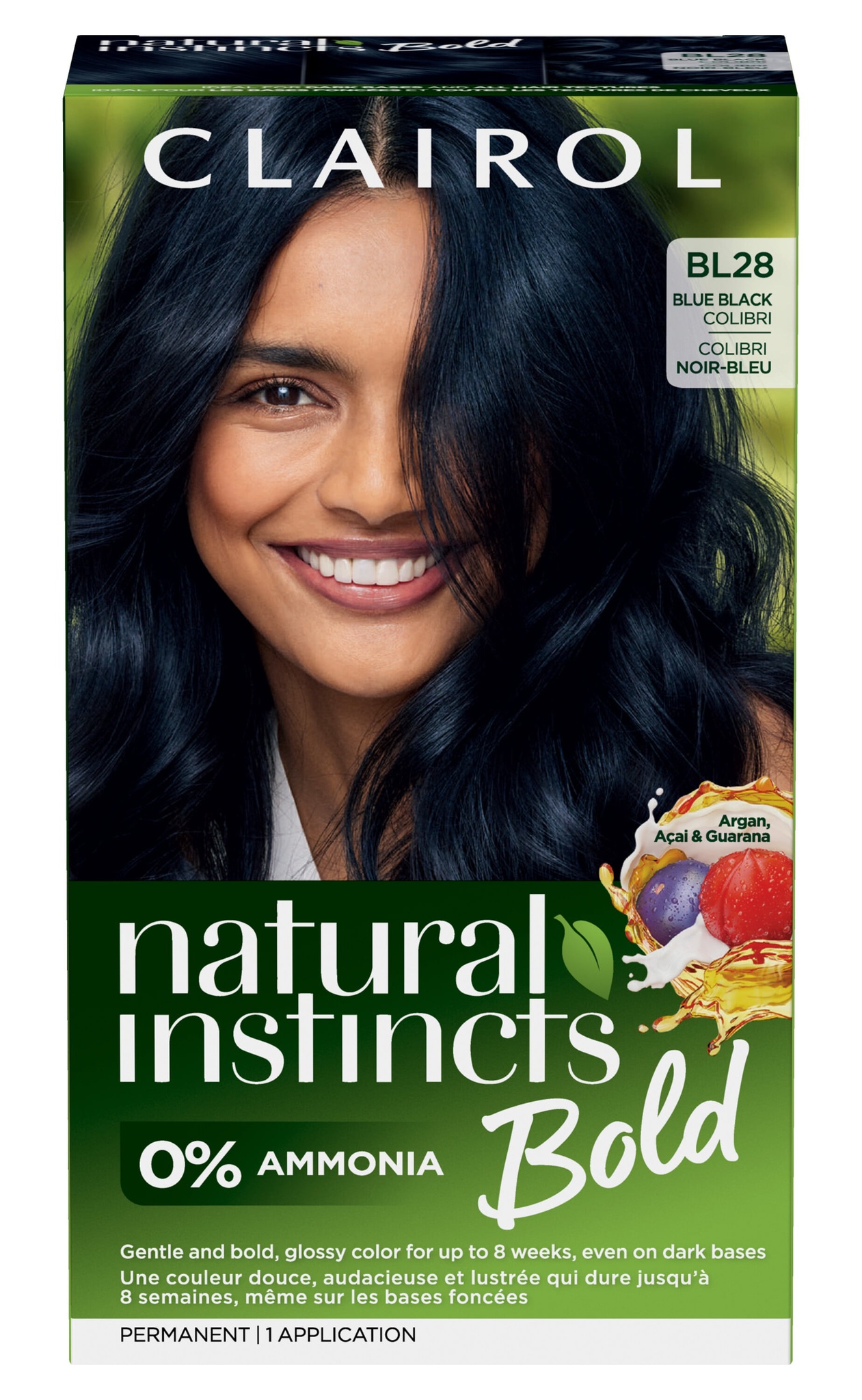 Clairol Natural Instincts Bold Blue Black Permanent Hair Colour