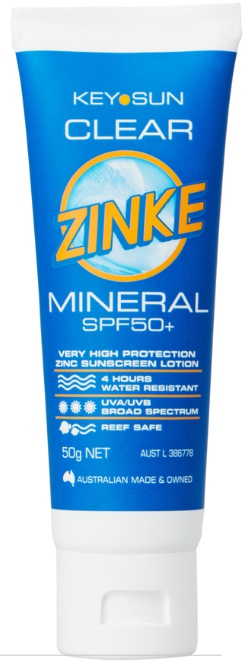 KeySun Clear Zinke Mineral SPF 50 Sunscreen