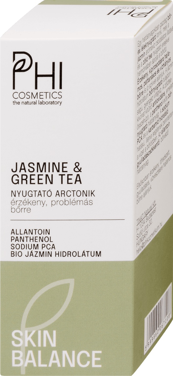 PHI Cosmetics Skin Balance Jasmine & Green Tee Nyugtató És Regeneráló Arctonik