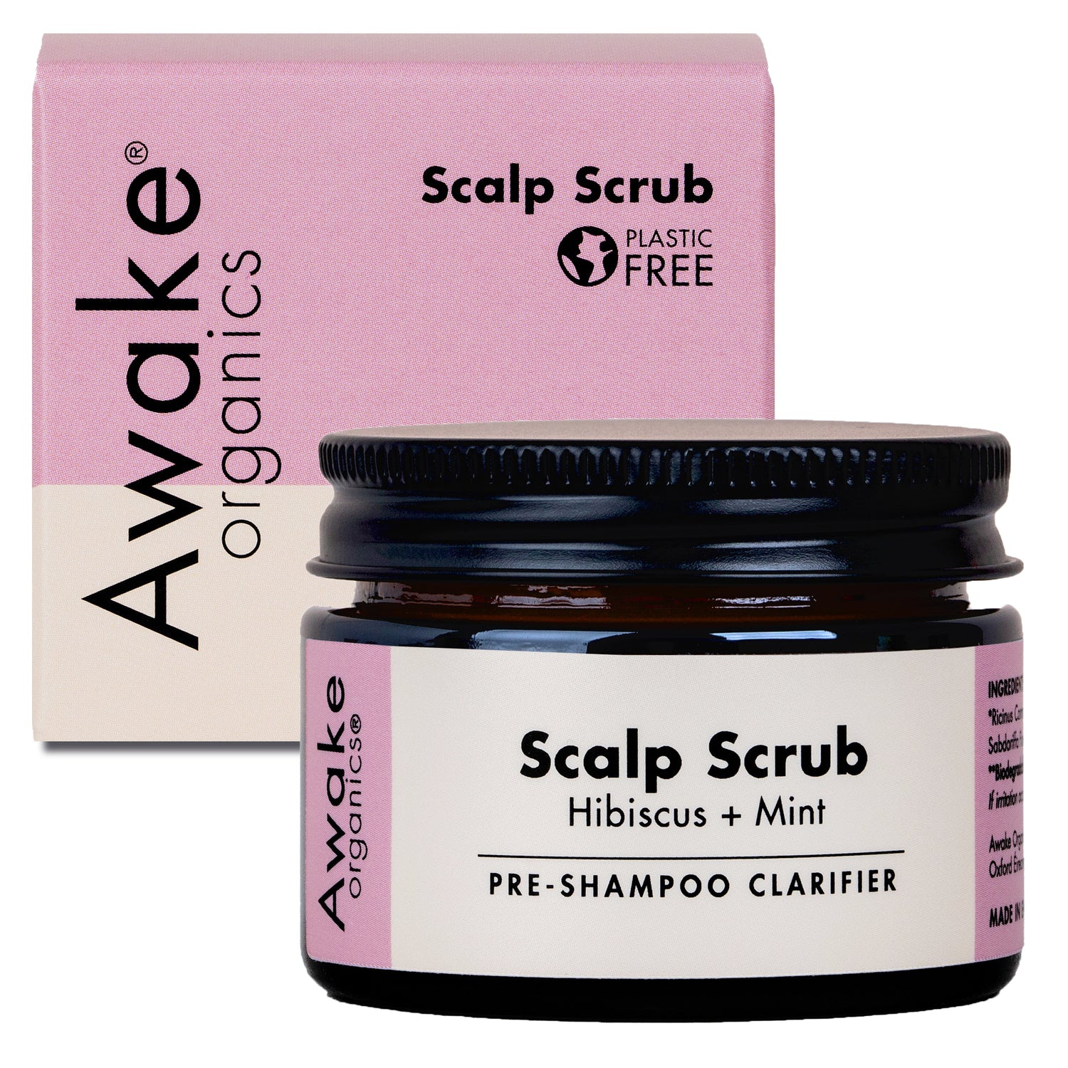 Awake Organics Scalp Scrub  Pre Shampoo Clarifier