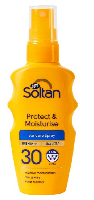 Soltan Protect & Moisturise Spf30 Mini Sun Cream Spray
