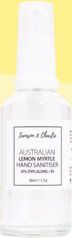 Samson & Charlie Australian Lemon Myrtle Hand Sanitiser