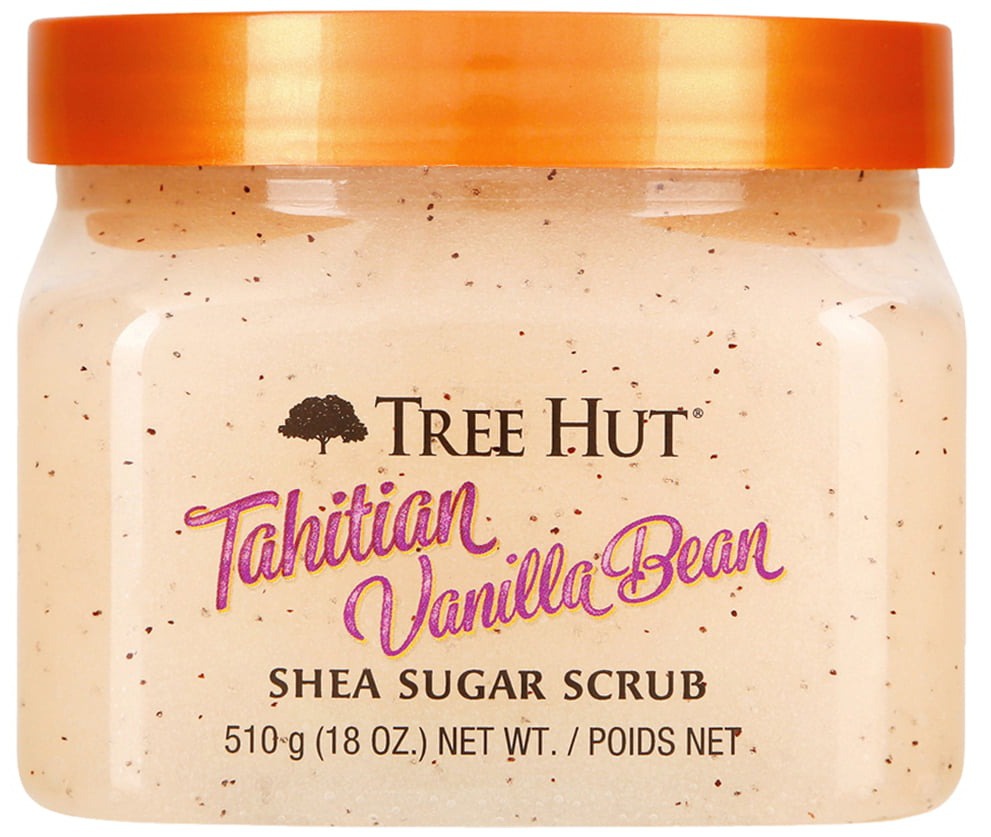 Tree Hut Tahitian Vanilla Bean Shea Exfoliating Sugar Scrub, Tahitian Vanilla Bean