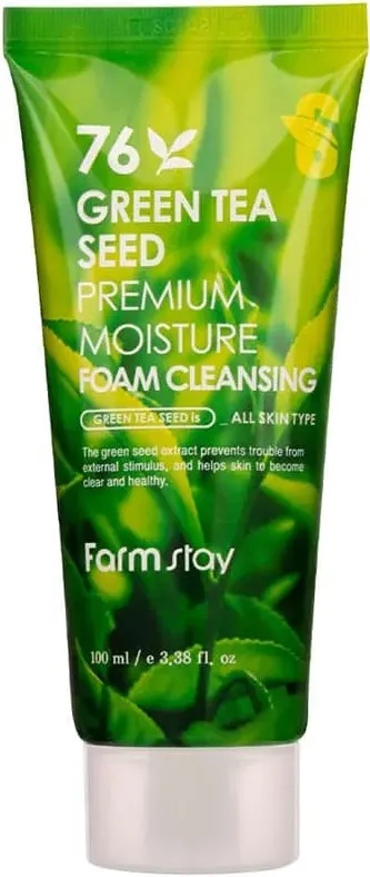 FarmStay 76 Green Tea Seed Premium Moisture Foam Cleansing