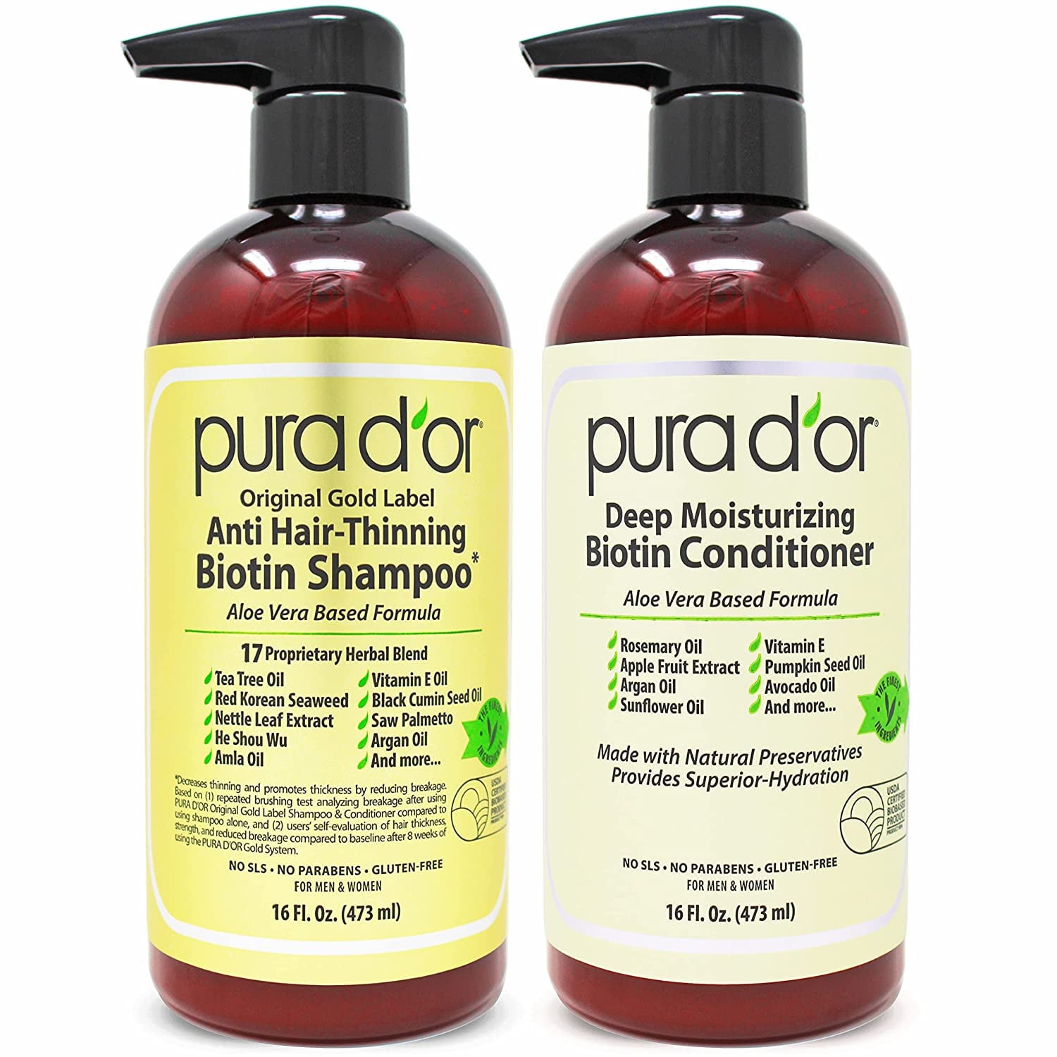 PURA D'OR Biotin Shampoo