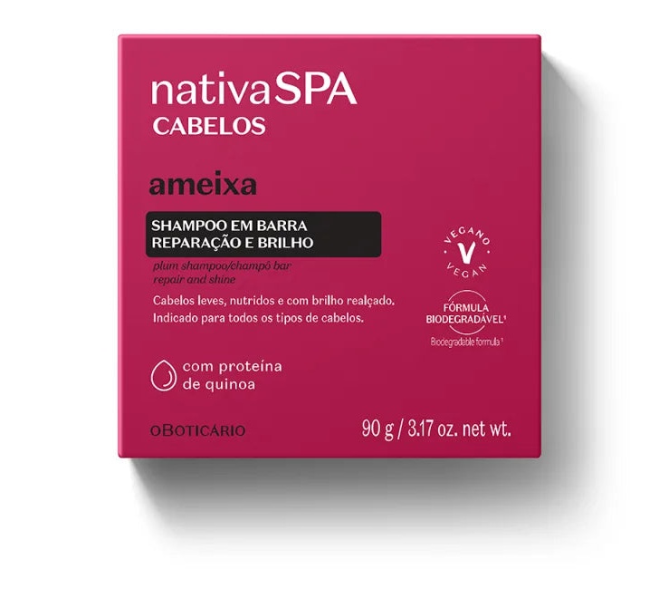 O Boticário Nativa Spa Ameixa Shampoo Em Barra