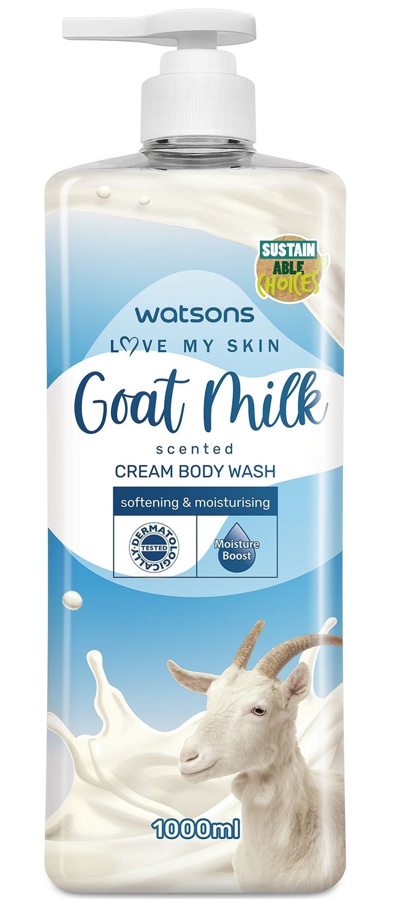 Watsons Goat Milk Cream Body Wash