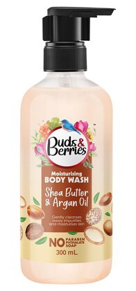 buds & Berries Moisturising Shea Butter & Argan Oil Body Wash