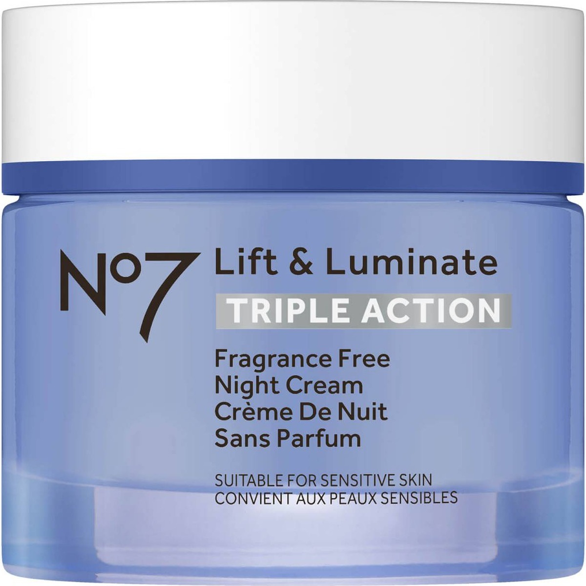 No7 Laboratories Lift & Luminate Triple Action Fragrance Free Night Cream