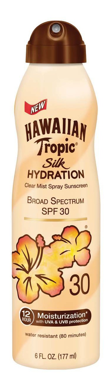 Hawaiian Tropic Silk Hydration Clear Spray Sunscreen Spf 30
