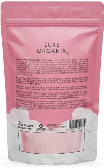 Luxe Organix Niacinamide Brightening Cloud Soap