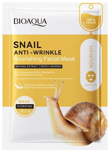 BioAqua Snail Anti-wrinkle Nourishing Facial Mask