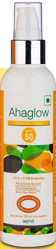 Torrent pharma Ahaglow Sunscreen Lotion SPF 50