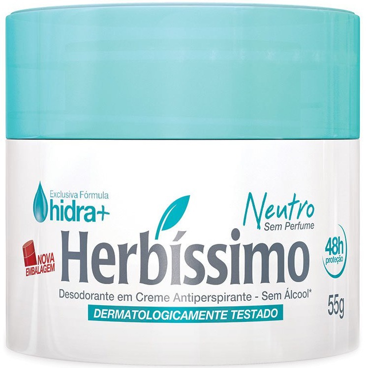 Herbíssimo Desodorante Creme Antitranspirante Neutro