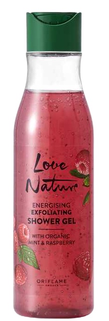 Oriflame Love Nature Energising Exfoliating Shower Gel With Organic Mint & Raspberry