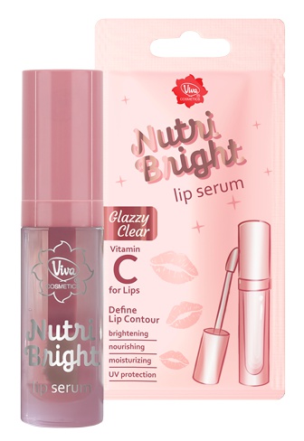 Viva Cosmetics Nutri Bright Lip Serum Glazzy Clear