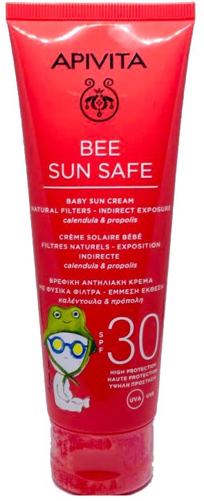 Apivita Baby Sun Cream Natural Filters - Indirect Exposure SPF30