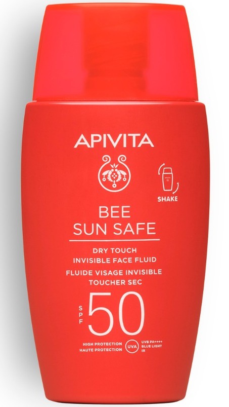 Apivita Bee Sun Safe Dry Touch Invisible Face Fluid SPF 50