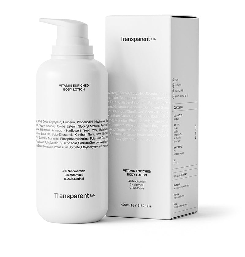 Transparent lab Vitamin Enriched Body Lotion-for Slow-aging