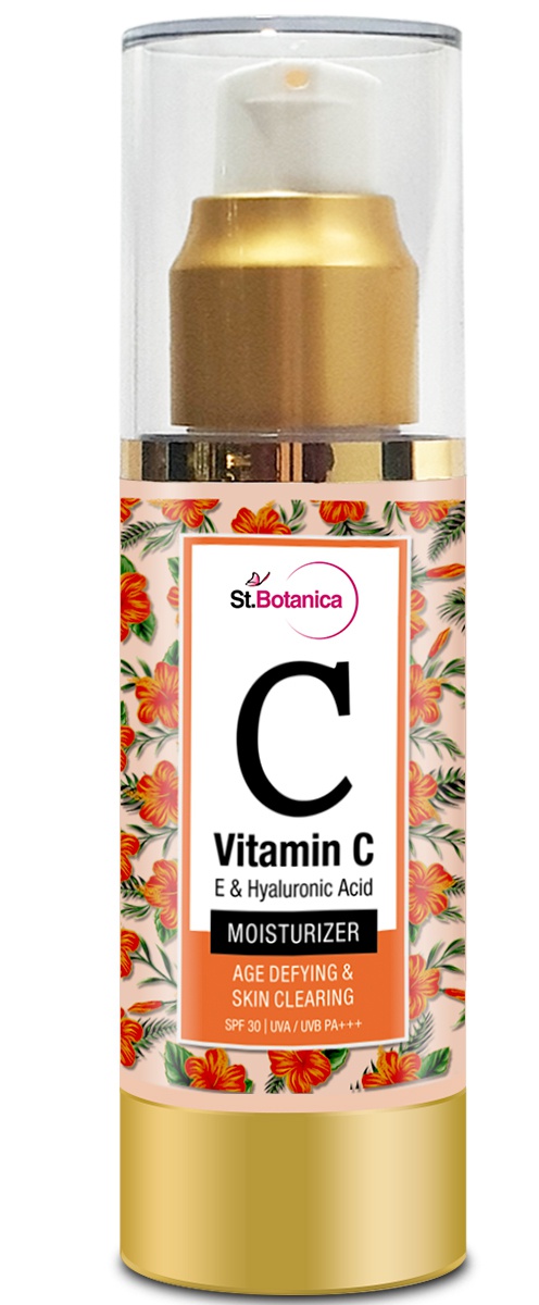St. Botanica Vitamin C, E & Hyaluronic Acid Age Defying & Skin Clearing Moisturizer With Spf 30