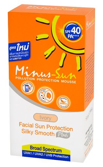 Minus-Sun Pollution Protection Mousse SPF 40+++ Broad Spectrum Ivory