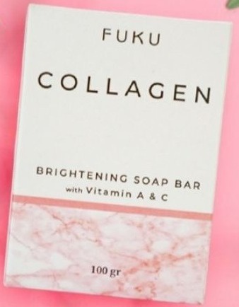FUKU Brightening Soap Bar With Collagen, Vitamin A & C