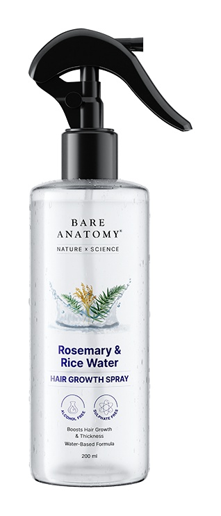 Bare Anatomy Rosemary And Rice Water Hair Growth Spray