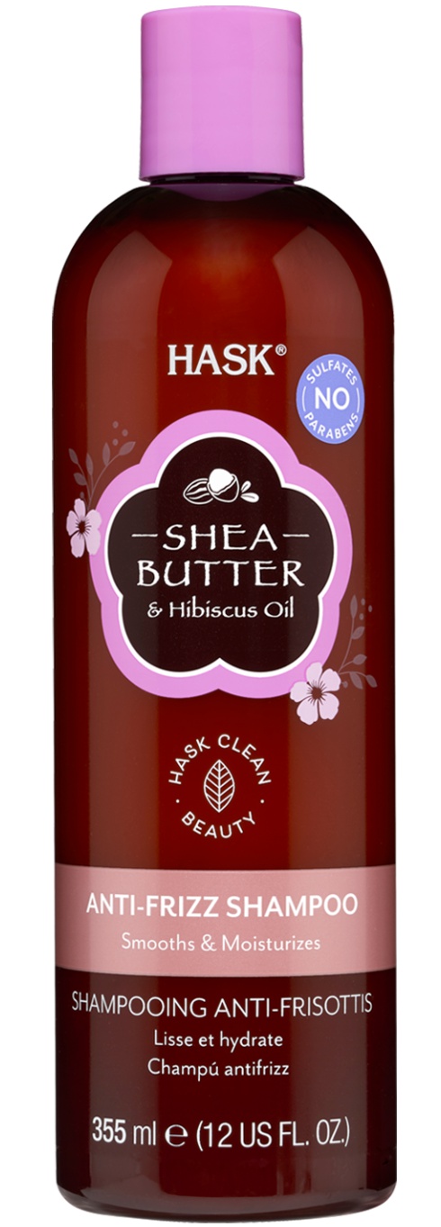 HASK Shea Butter & Hibiscus Oil Anti-Frizz Shampoo