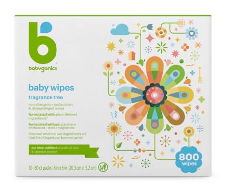 Babyganics Unscented Baby Wipes