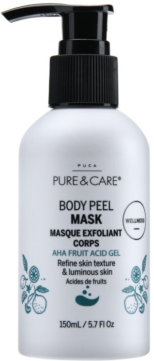 Puca Pure & Care Body Exfoliating AHA Gel Mask Body Peel Mask