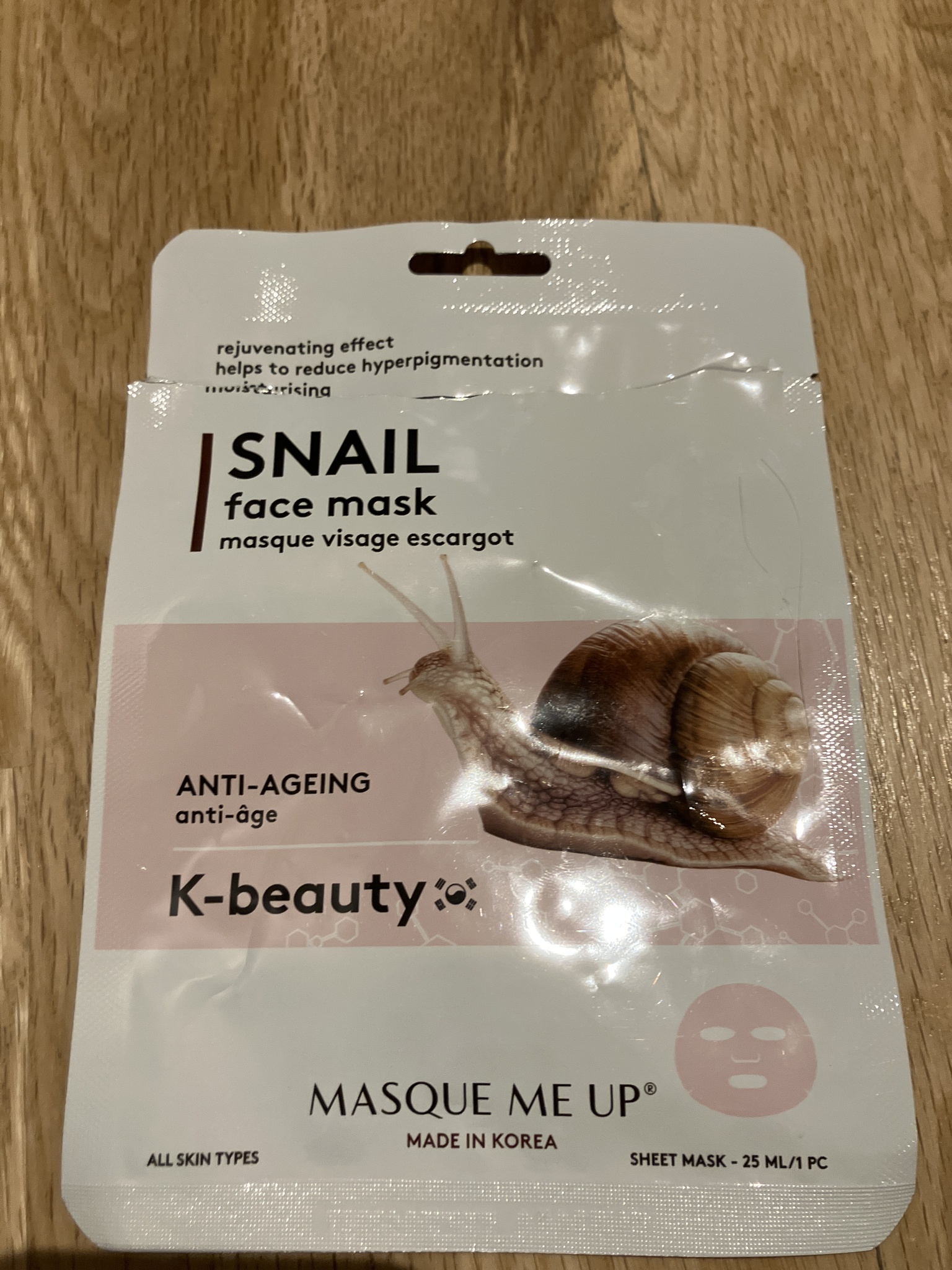 Masque Me Up Snail Face Mask